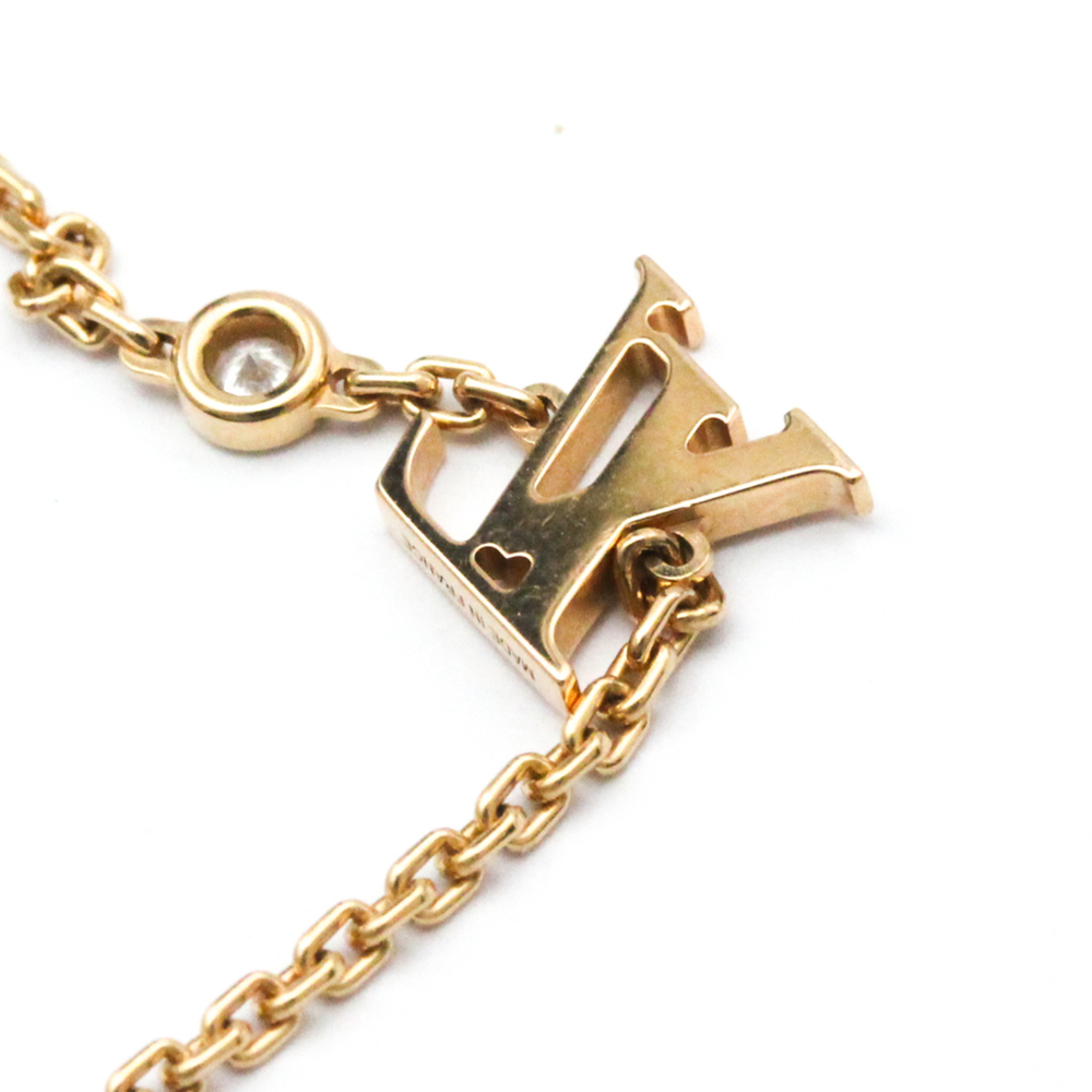 LOUIS VUITTON 18k Rose Gold Diamond Charm Bracelet - Picture 6 of 9